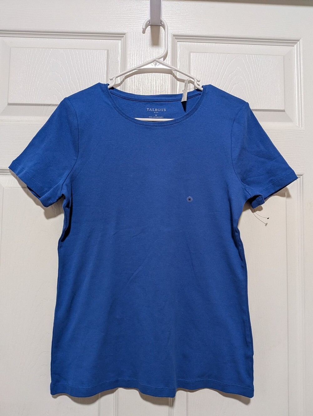 New Talbots Blue Short Sleeve T-Shirt Medium